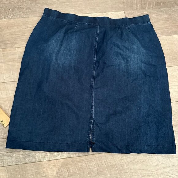 EST 1946 DENIM WOMENS 20W DENIM SKIRT - Picture 2 of 6